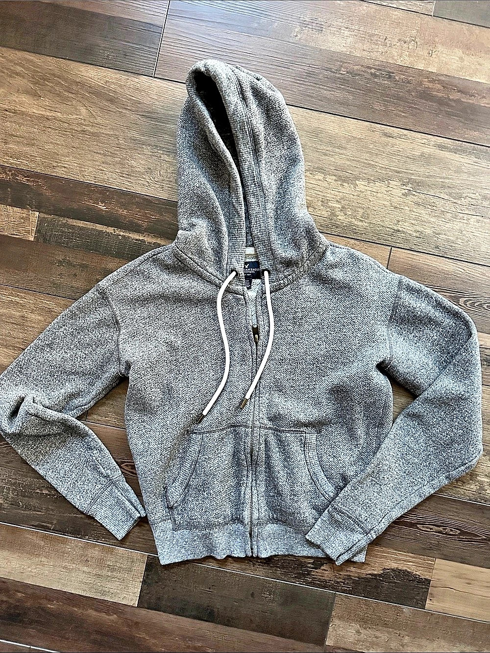 American Eagle Outfitters Gray Zip Hoodie Size Small